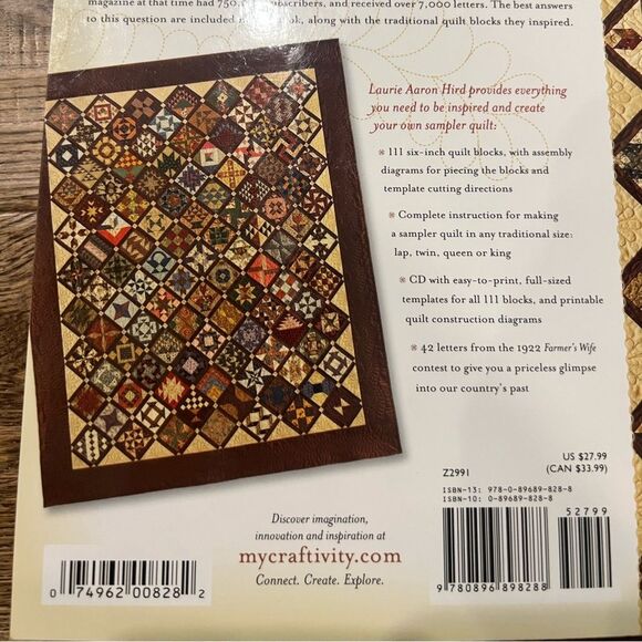 The Farmers Wife Sampler Quilt Book with CD Laurie Aaron Hird - Picture 4 of 10